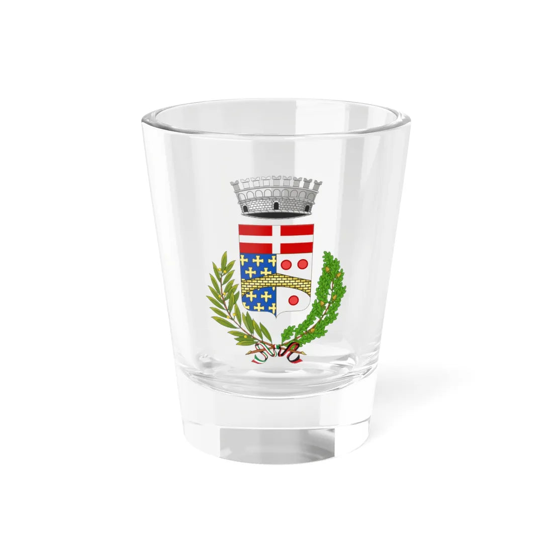 Pontboset-Stemma (Italy) (Coat of Arms) Shot Glass 1.5oz 1.5oz - Go Mug Yourself