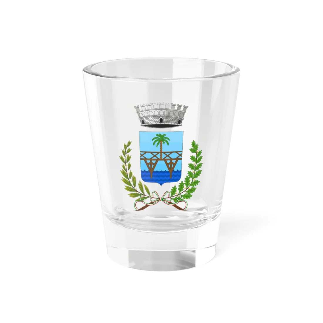Pontedassio-Stemma (Italy) (Coat of Arms) Shot Glass 1.5oz 1.5oz - Go Mug Yourself