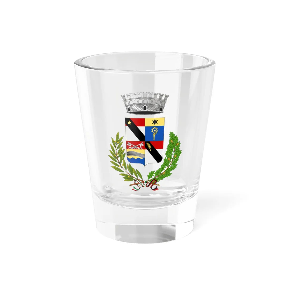 Pontey-Stemma (Italy) (Coat of Arms) Shot Glass 1.5oz 1.5oz - Go Mug Yourself