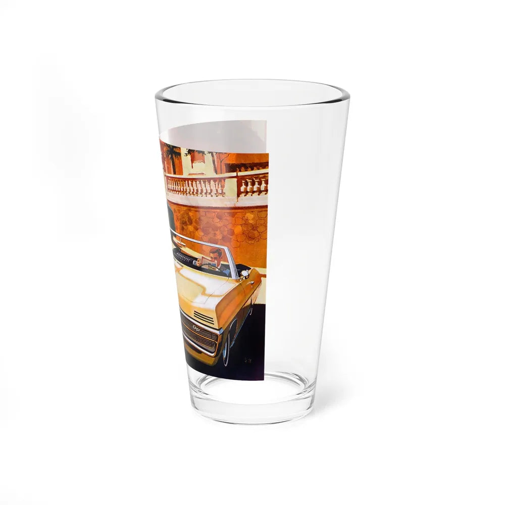 Pontiac advertisement (Magazine Illustration) Pint Glass 16oz-Go Mug Yourself