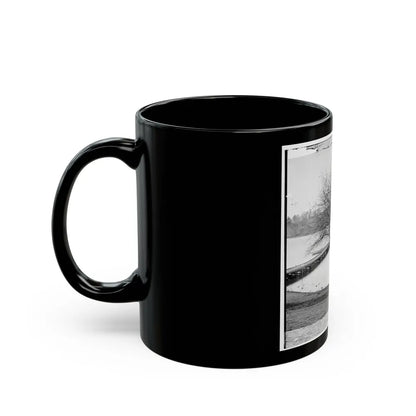 Pontoon Bridge Across The James River (U.S. Civil War) Black Coffee Mug-Go Mug Yourself