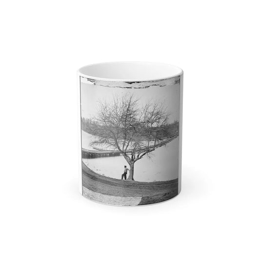 Pontoon Bridge Across the James River (U.S. Civil War) Color Changing Coffee Mug 11oz-11oz-Go Mug Yourself