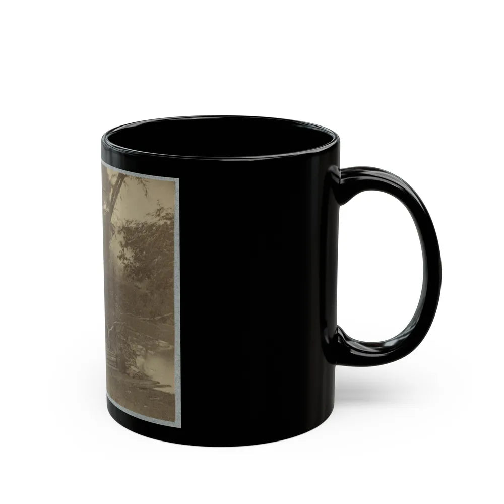 Pontoon Bridge (U.S. Civil War) Black Coffee Mug-Go Mug Yourself