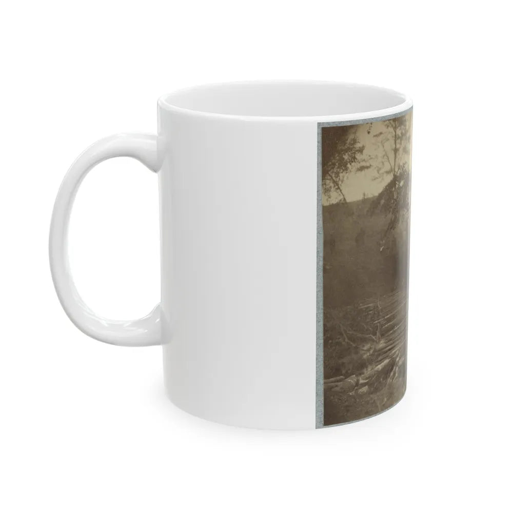 Pontoon Bridge (U.S. Civil War) White Coffee Mug-Go Mug Yourself