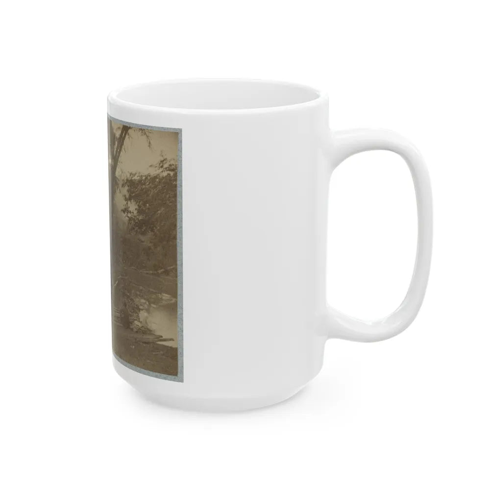 Pontoon Bridge (U.S. Civil War) White Coffee Mug-Go Mug Yourself