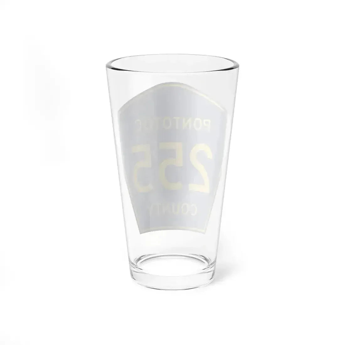 Pontotoc County Route 255 MS (Mississippi) (Road Sign) Pint Glass 16oz - Go Mug Yourself