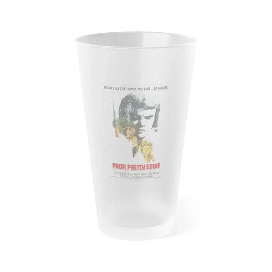 POOR PRETTY EDDIE 1975 Movie Poster - Frosted Pint Glass 16oz 16oz Frosted - Go Mug Yourself