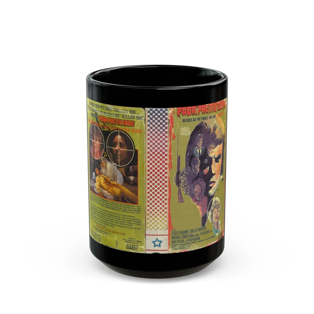 POOR PRETTY EDDIE (VHS COVER) - Black Coffee Mug-15oz-Go Mug Yourself