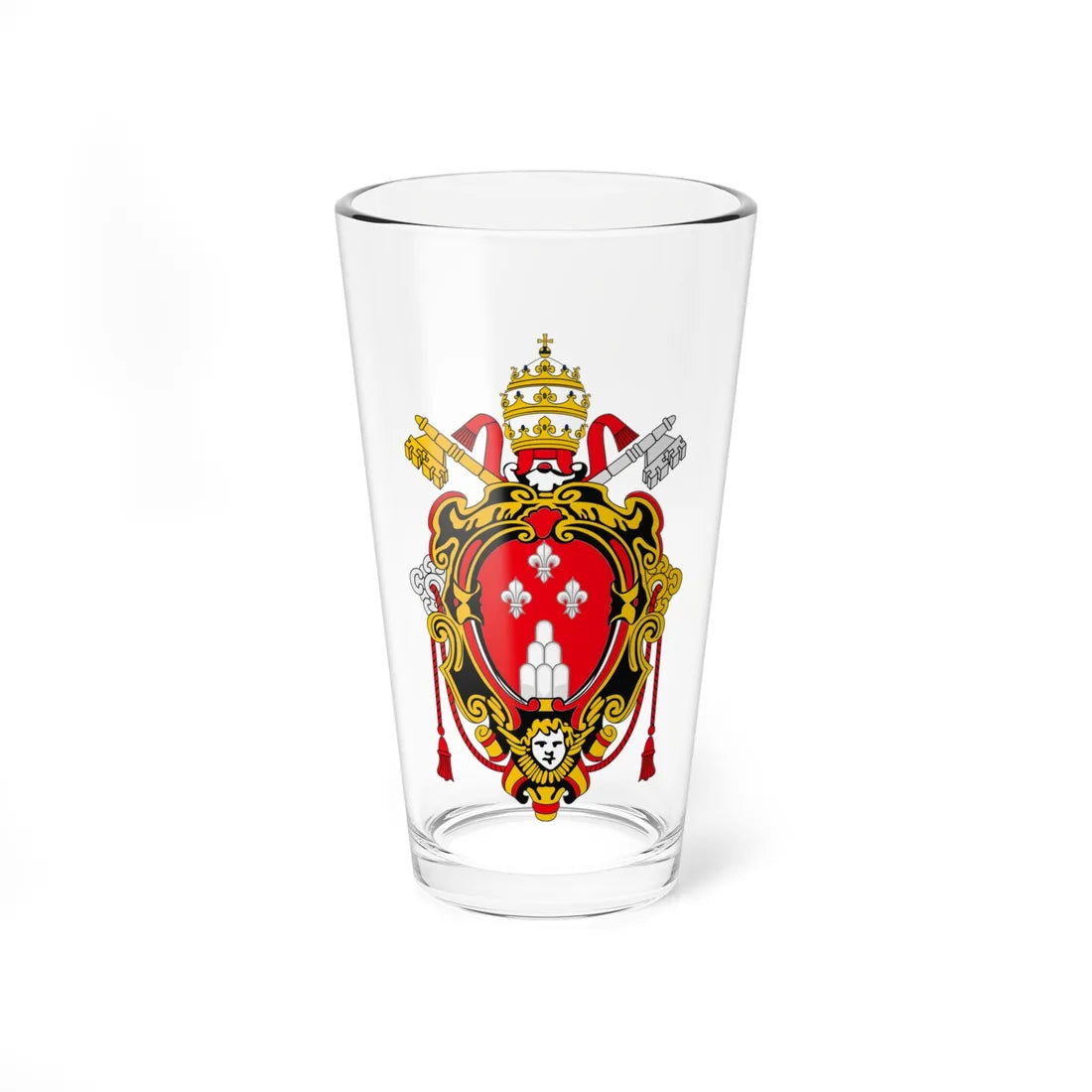 Pope Paul VIcoat of arms (Italy) (Coat of Arms) Pint Glass 16oz 16oz - Go Mug Yourself