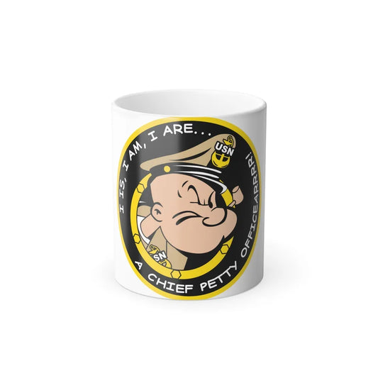 Popeye CPO (U.S. Navy) Color Changing Mug 11oz-11oz-Go Mug Yourself