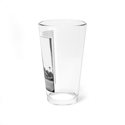 Poplar Grove, Va. Log Church Built By The 50th New York Engineers, With The Engineer Insignia Above The Door (U.S. Civil War) Pint Glass 16oz - Go Mug Yourself