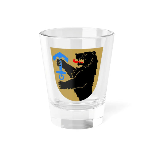 Porin mlk.vaakuna (Finland) (Coat of Arms) Shot Glass 1.5oz 1.5oz - Go Mug Yourself