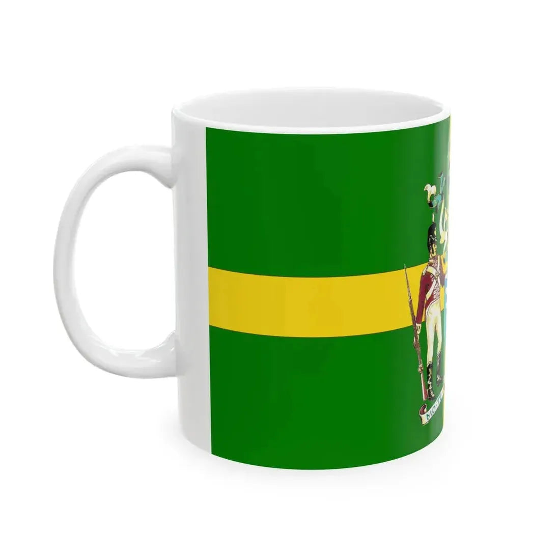 Porirua flag 1978-1989 (New Zealand) White Coffee Mug - Go Mug Yourself