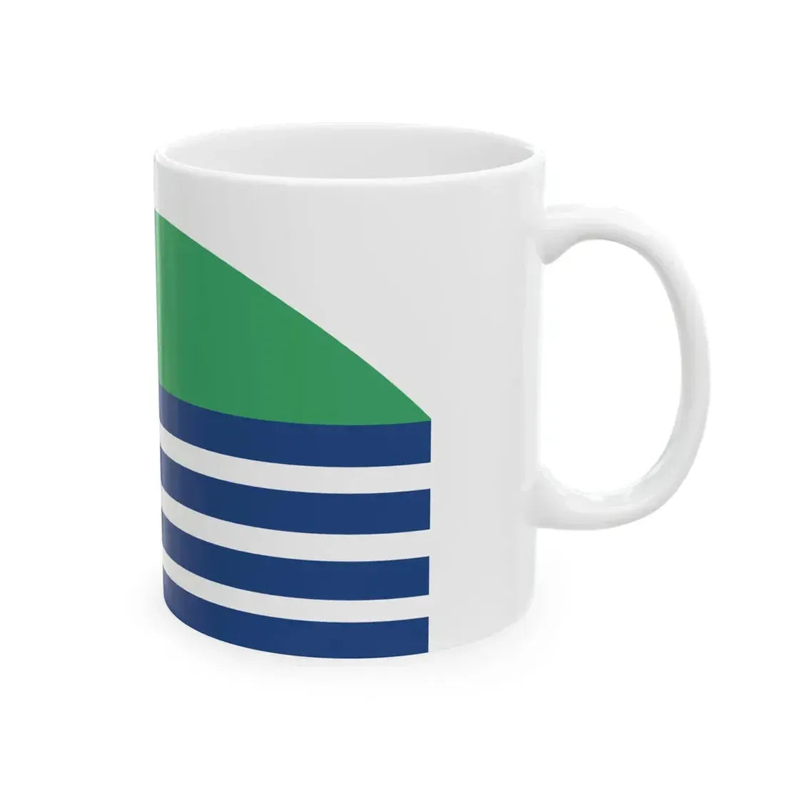 Porirua flag without COA (New Zealand) White Coffee Mug - Go Mug Yourself