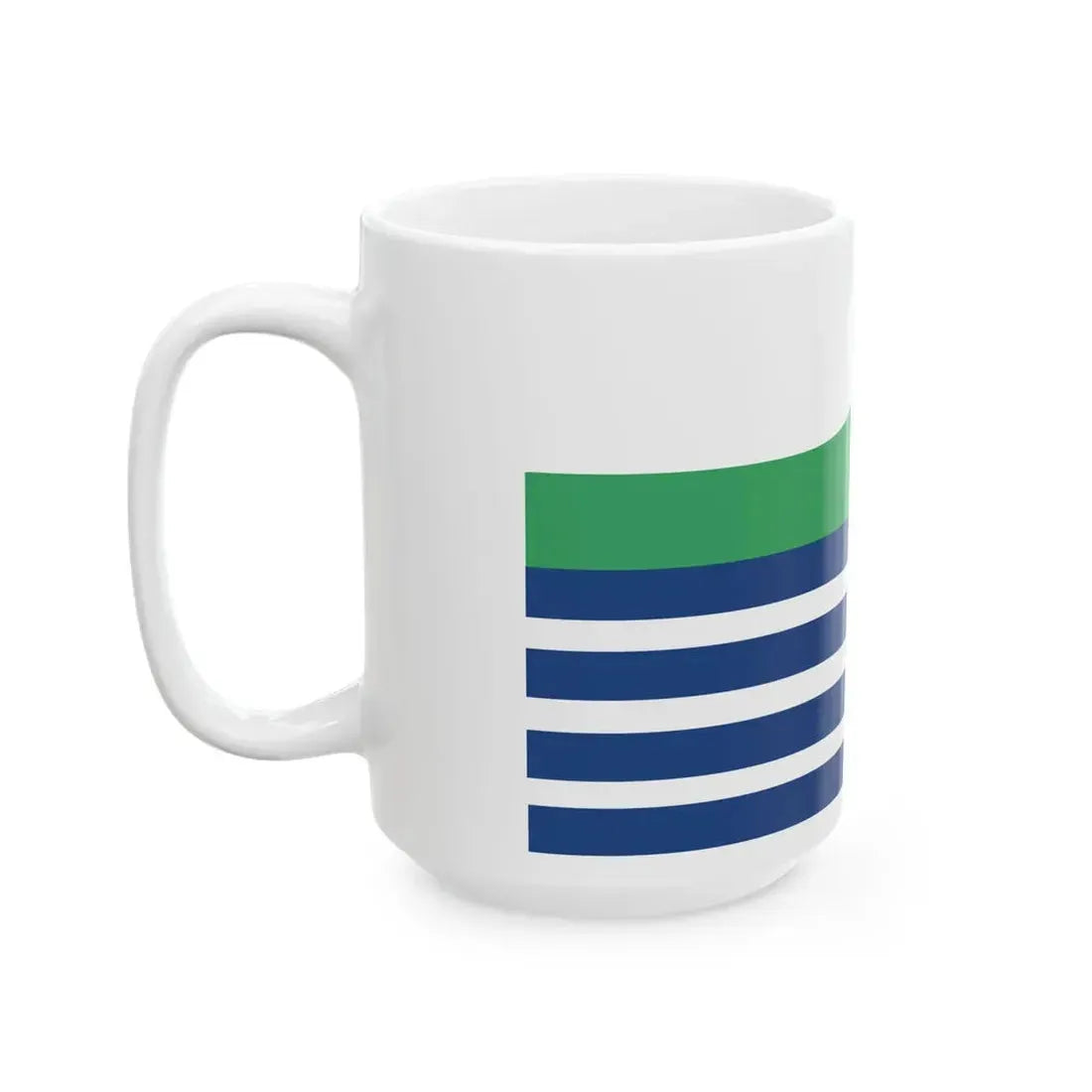 Porirua flag without COA (New Zealand) White Coffee Mug - Go Mug Yourself