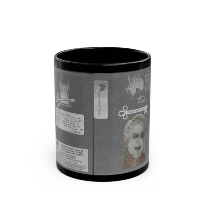 PORN STARS PIED STEVIS SECRETS (VHS COVER) - Black Coffee Mug 11oz - Go Mug Yourself
