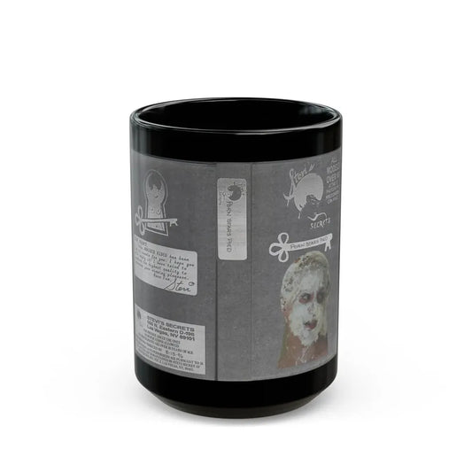 PORN STARS PIED STEVIS SECRETS (VHS COVER) - Black Coffee Mug 15oz - Go Mug Yourself