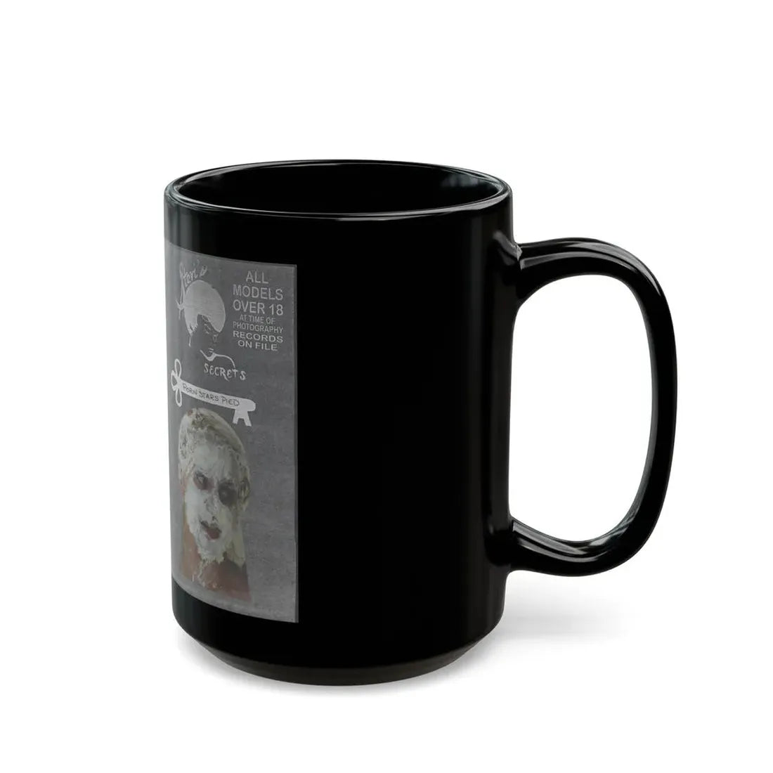 PORN STARS PIED STEVIS SECRETS (VHS COVER) - Black Coffee Mug - Go Mug Yourself