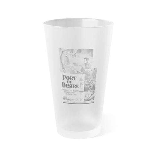 PORT OF DESIRE 1958 Movie Poster - Frosted Pint Glass 16oz-16oz-Frosted-Go Mug Yourself