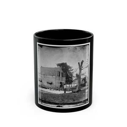 Port Royal Island, S.C. African Americans Preparing Cotton For The Gin On Smith's Plantation (U.S. Civil War) Black Coffee Mug-11oz-Go Mug Yourself