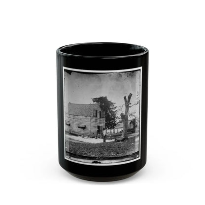 Port Royal Island, S.C. African Americans Preparing Cotton For The Gin On Smith's Plantation (U.S. Civil War) Black Coffee Mug-15oz-Go Mug Yourself