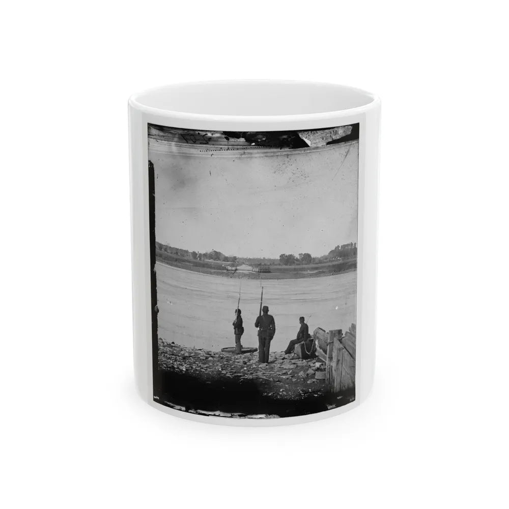 Port Royal Island, S.C. Coosaw Ferry; Battleground Of January 1, 1862, In The Distance (U.S. Civil War) White Coffee Mug-11oz-Go Mug Yourself