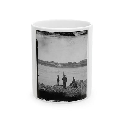 Port Royal Island, S.C. Coosaw Ferry; Battleground Of January 1, 1862, In The Distance (U.S. Civil War) White Coffee Mug-11oz-Go Mug Yourself