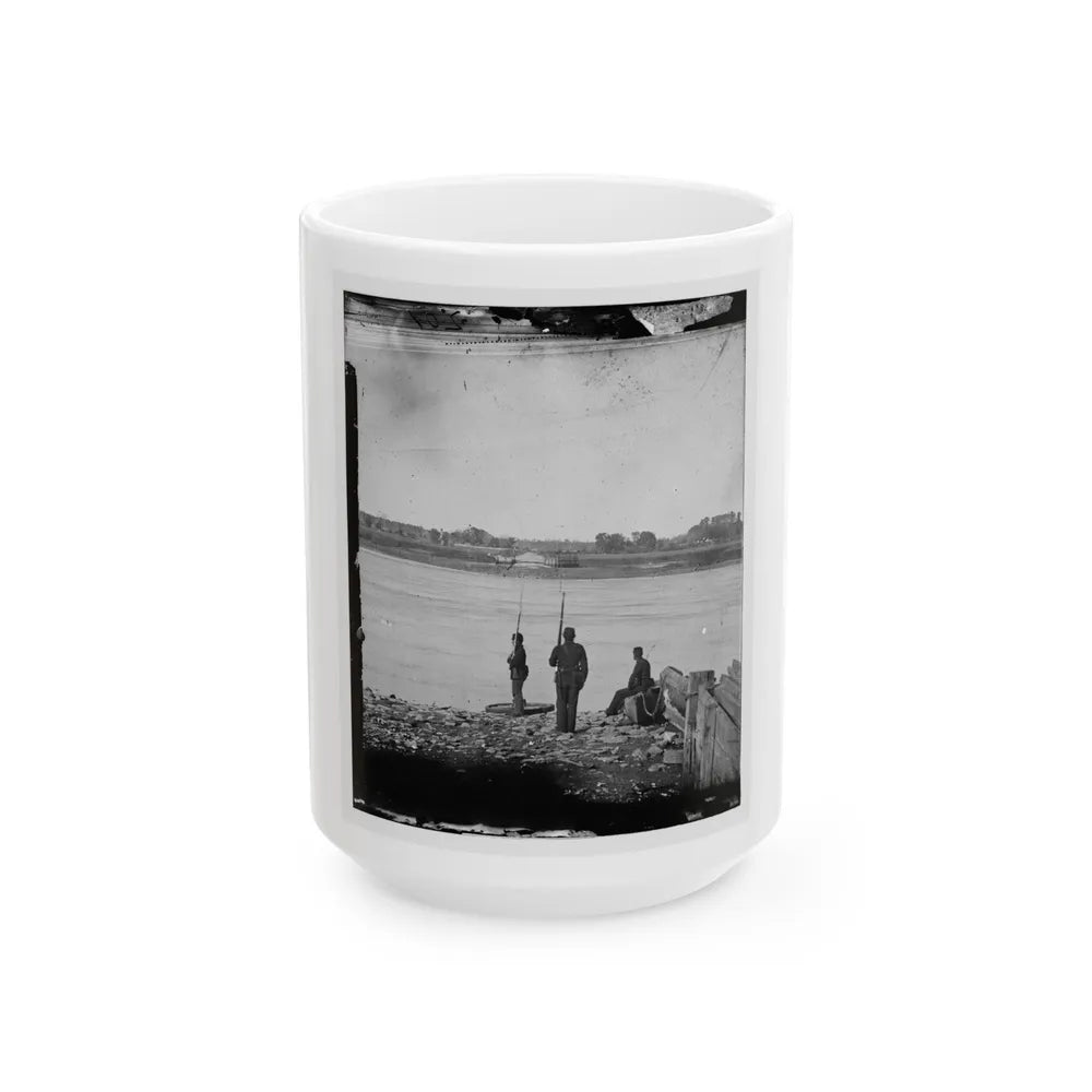 Port Royal Island, S.C. Coosaw Ferry; Battleground Of January 1, 1862, In The Distance (U.S. Civil War) White Coffee Mug-15oz-Go Mug Yourself