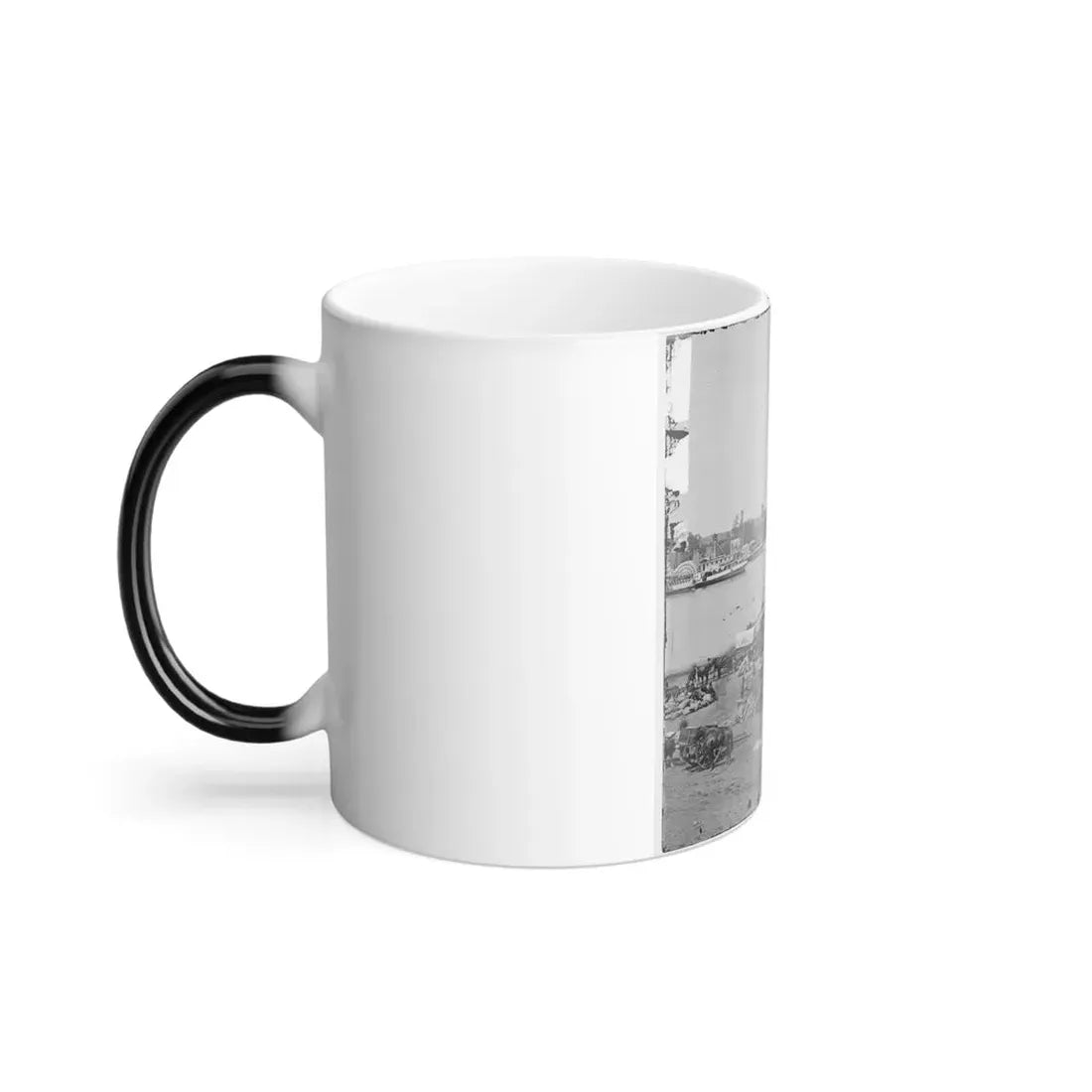 Port Royal, Va. The Rappahannock River Front During the Evacuation (U.S. Civil War) Color Changing Coffee Mug 11oz - Go Mug Yourself