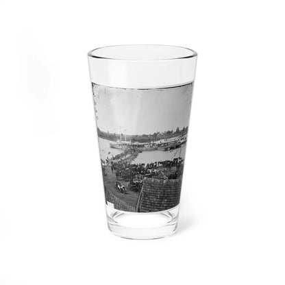 Port Royal, Va. Transports Being Loaded From A Pontoon Bridge During The Evacuation (U.S. Civil War) Pint Glass 16oz-16oz-Go Mug Yourself