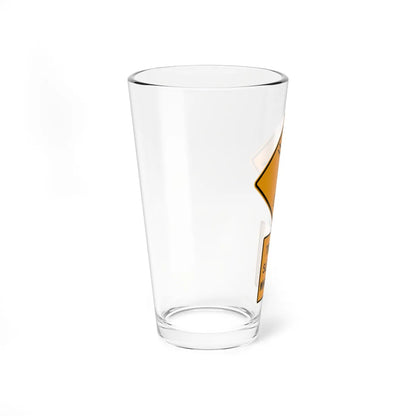 Portland bike path warning sign 01 (Oregon) (Road Sign) Pint Glass 16oz - Go Mug Yourself
