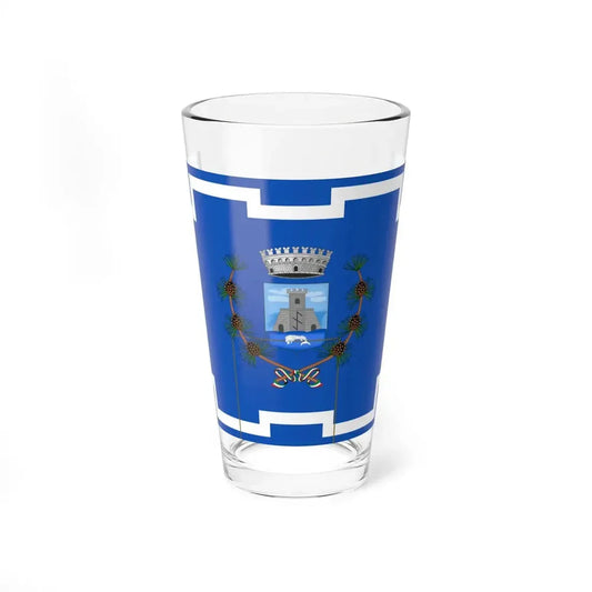 Portofino-Bandiera (Italy) Pint Glass 16oz 16oz - Go Mug Yourself
