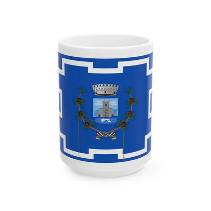 Portofino-Bandiera (Italy) White Coffee Mug 15oz - Go Mug Yourself