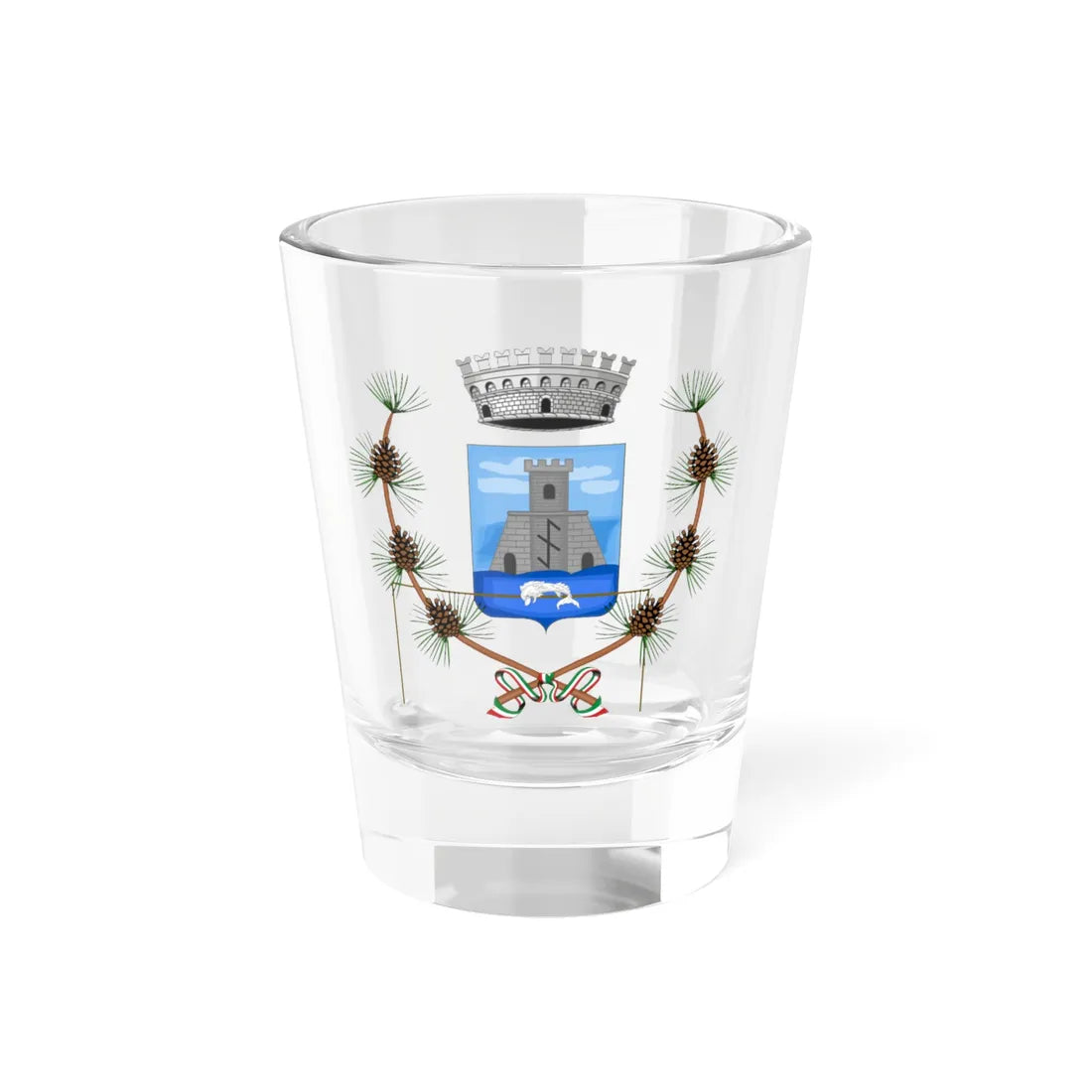 Portofino-Stemma (Italy) (Coat of Arms) Shot Glass 1.5oz 1.5oz - Go Mug Yourself