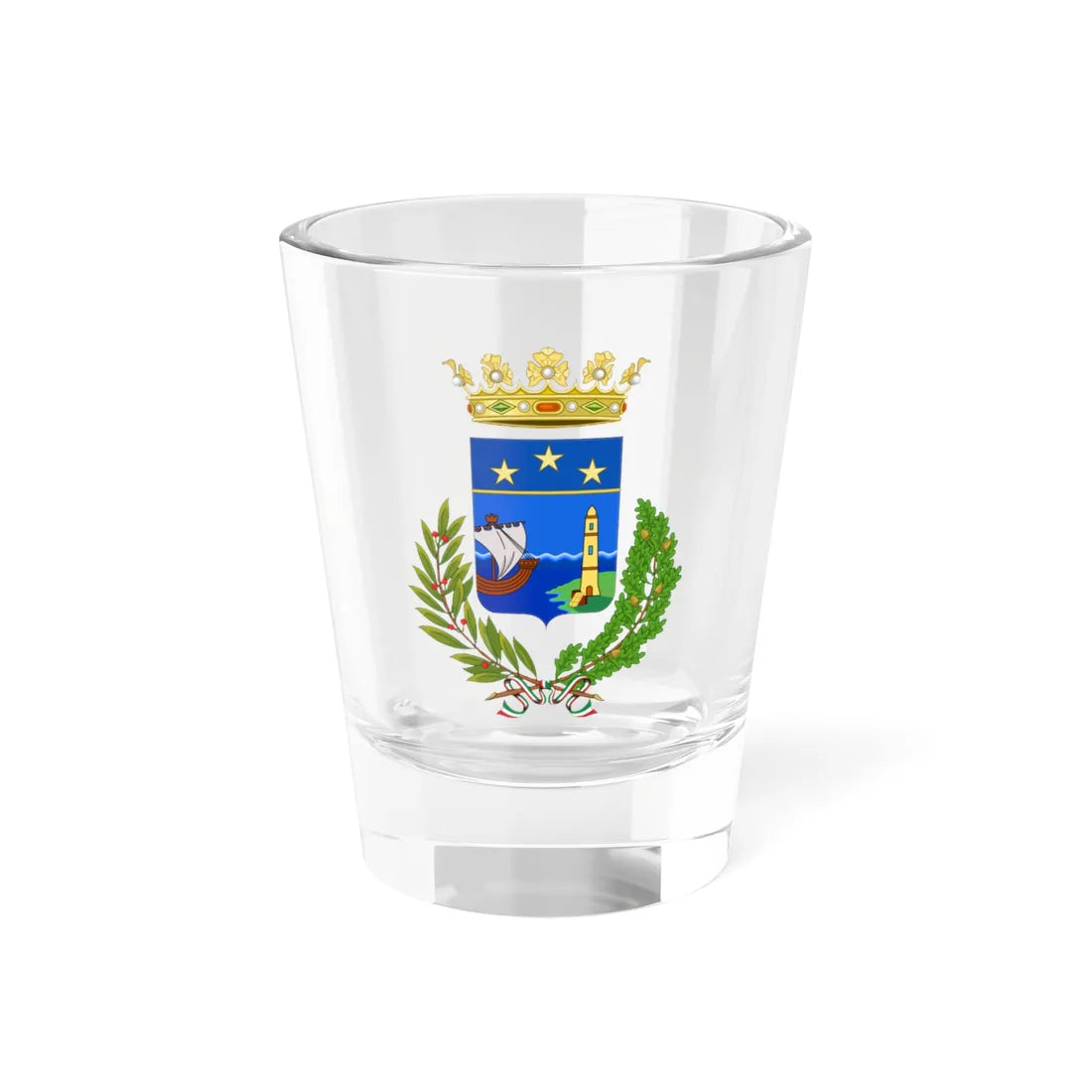 Portomaggiore-Stemma (Italy) (Coat of Arms) Shot Glass 1.5oz 1.5oz - Go Mug Yourself