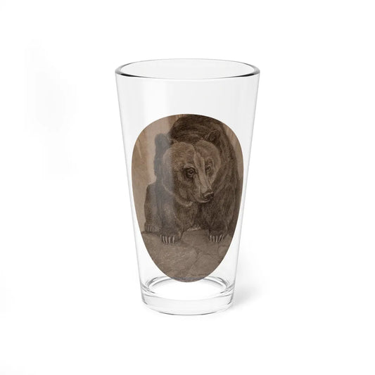 Portrait of a Bear (Magazine Illustration) Pint Glass 16oz-16oz-Go Mug Yourself