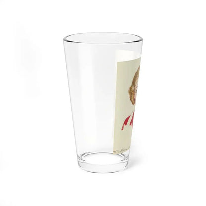 Portrait of a Blonde, 1945 (Magazine Illustration) Pint Glass 16oz - Go Mug Yourself