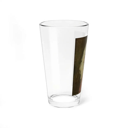 Portrait of a Girl_1 (Magazine Illustration) Pint Glass 16oz - Go Mug Yourself