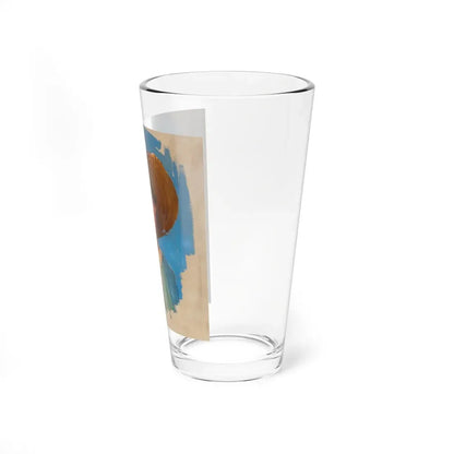 Portrait of a Girl_2 (Magazine Illustration) Pint Glass 16oz - Go Mug Yourself
