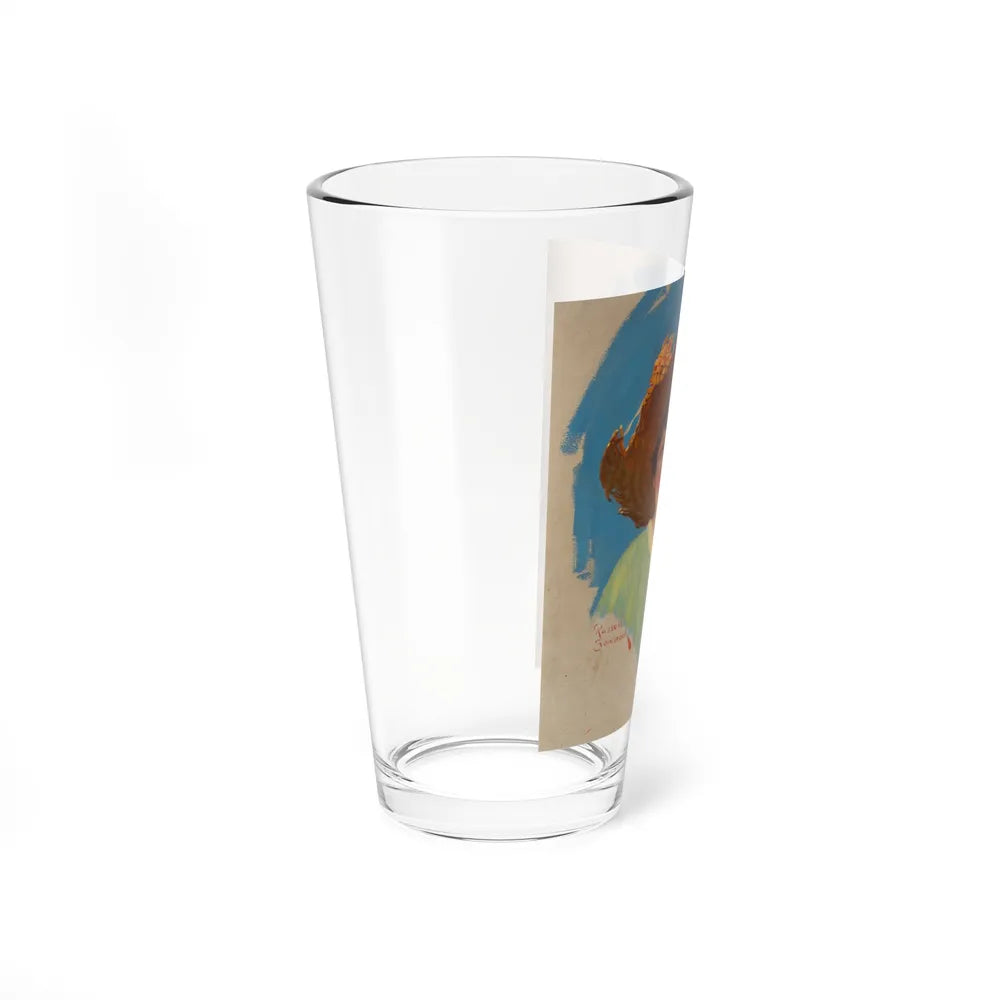 Portrait of a Girl_2 (Magazine Illustration) Pint Glass 16oz-Go Mug Yourself