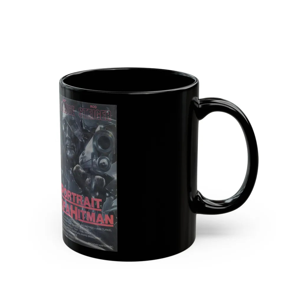 PORTRAIT OF A HITMAN (VHS COVER) - Black Coffee Mug-Go Mug Yourself