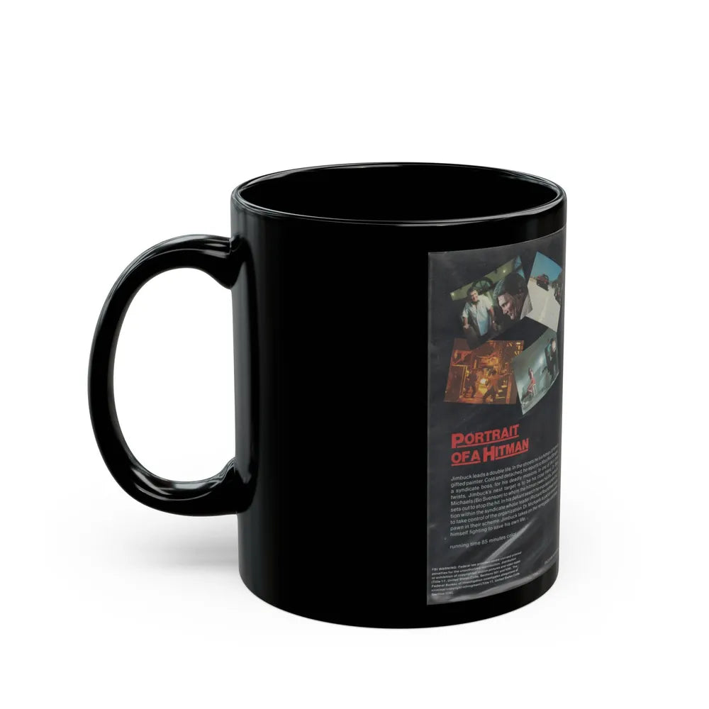 PORTRAIT OF A HITMAN (VHS COVER) - Black Coffee Mug-Go Mug Yourself