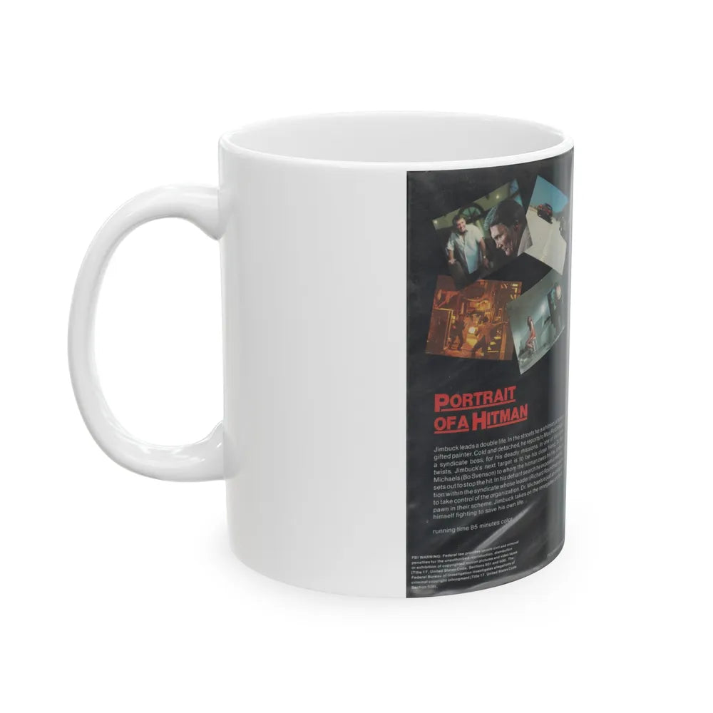 PORTRAIT OF A HITMAN (VHS COVER) - White Coffee Mug-Go Mug Yourself