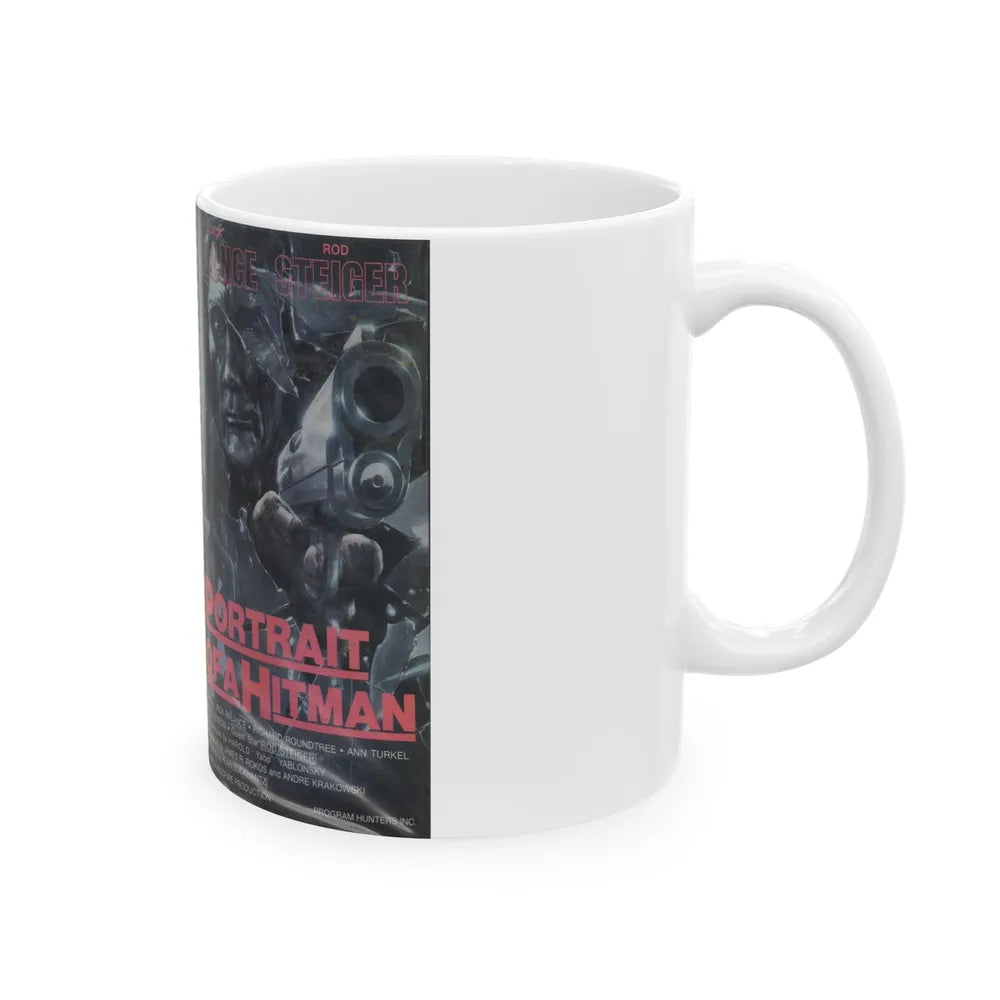 PORTRAIT OF A HITMAN (VHS COVER) - White Coffee Mug-Go Mug Yourself