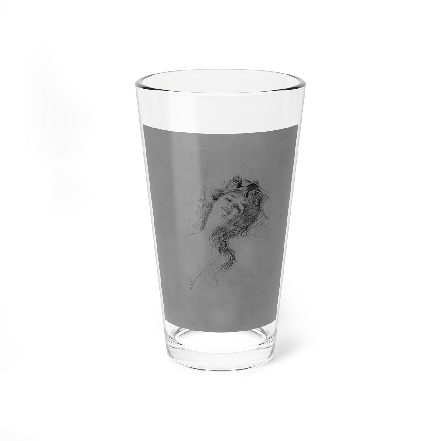 Portrait of a Lady, 1905 (Magazine Illustration) Pint Glass 16oz-16oz-Go Mug Yourself