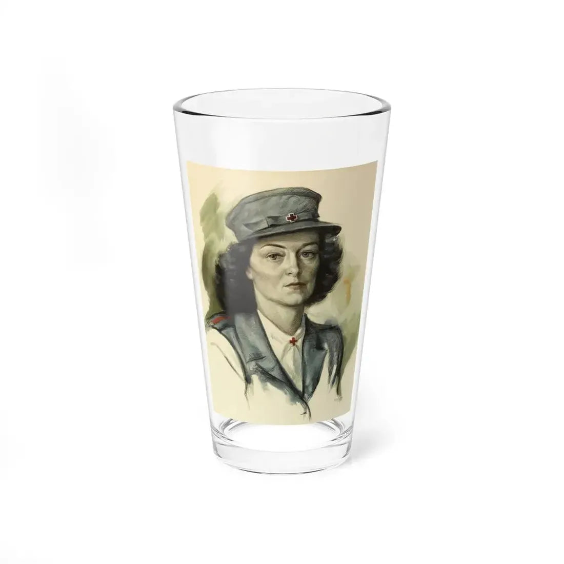 Portrait of a Nurse, November 25, 1945 (Magazine Illustration) Pint Glass 16oz 16oz - Go Mug Yourself
