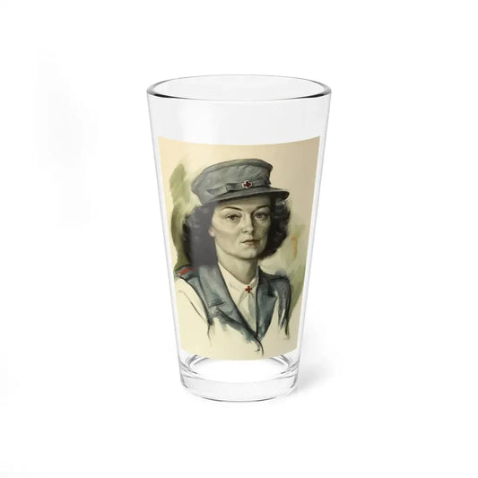 Portrait of a Nurse, November 25, 1945 (Magazine Illustration) Pint Glass 16oz 16oz - Go Mug Yourself