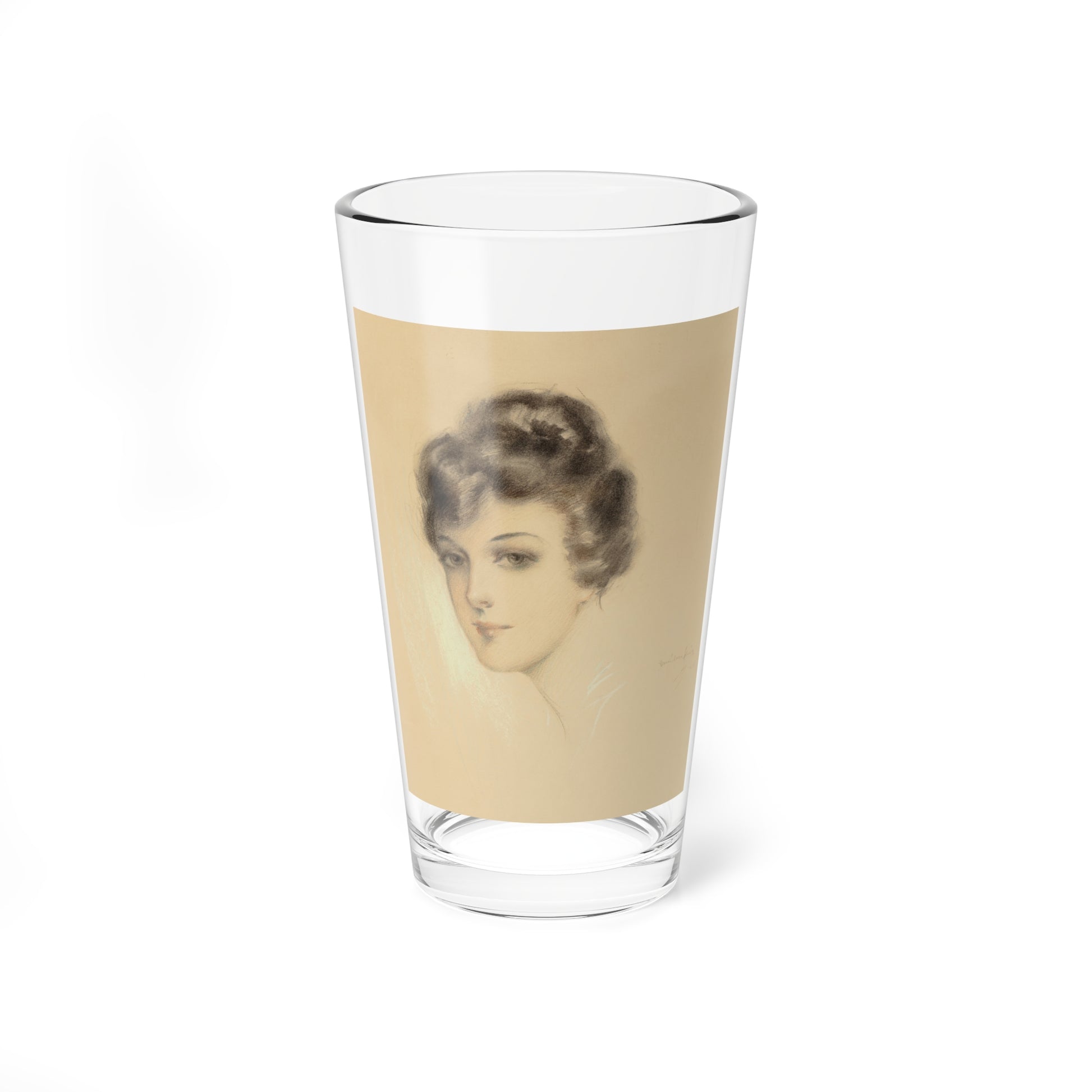 Portrait of a Young Lady (1916) (Magazine Illustration) Pint Glass 16oz-16oz-Go Mug Yourself