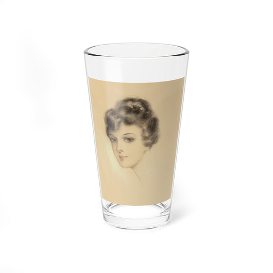 Portrait of a Young Lady (1916) (Magazine Illustration) Pint Glass 16oz-16oz-Go Mug Yourself