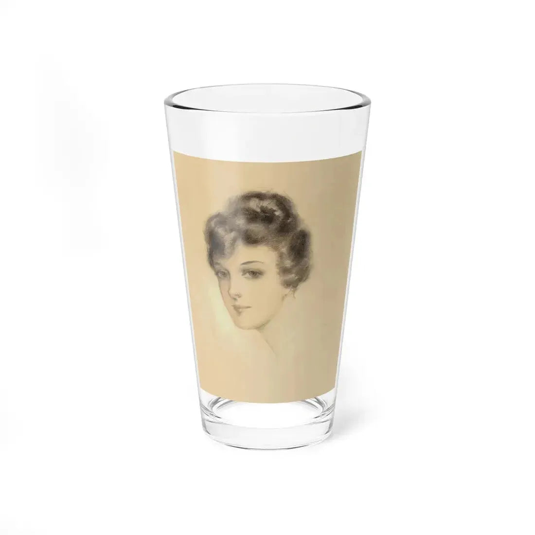Portrait of a Young Lady (1916) (Magazine Illustration) Pint Glass 16oz 16oz - Go Mug Yourself